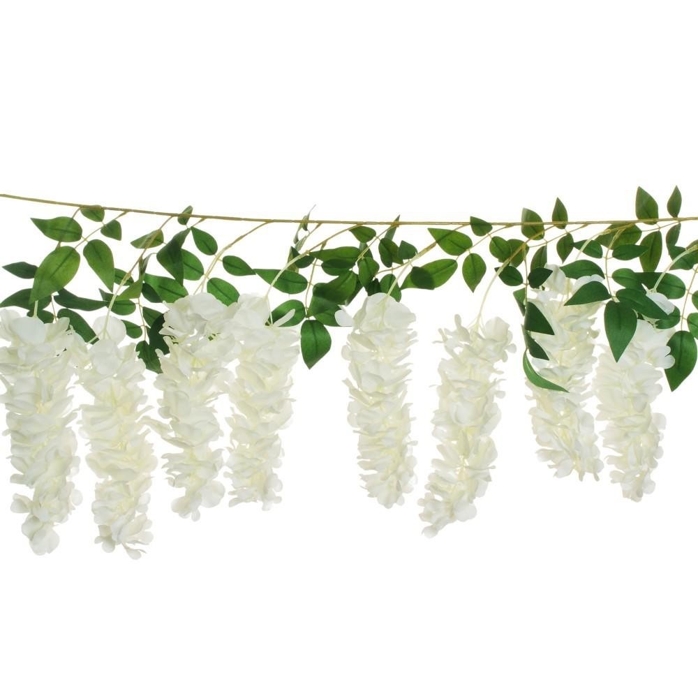 WISTERIA GARLAND BIANCO CM173